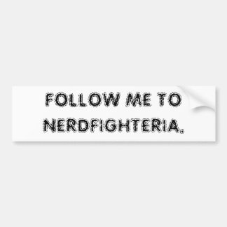 Autocollant De Voiture Suivez-moi à Nerdfighteria.