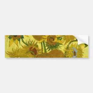 Autocollant De Voiture Sunflowers dans Vase Van Gogh Art
