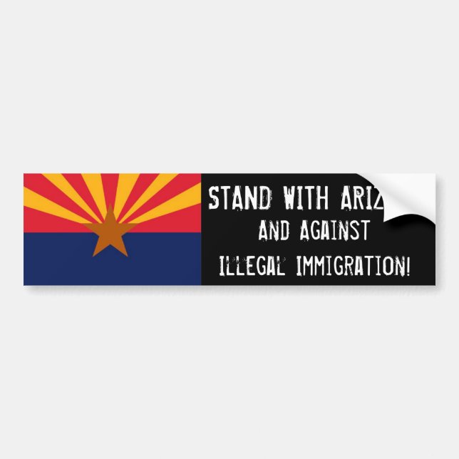AUTOCOLLANT DE VOITURE SUPPORT AVEC L'ARIZONA (Devant)