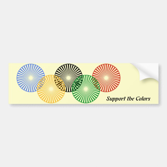 Autocollant De Voiture Support des couleurs - (Devant)