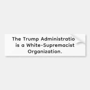 Autocollant De Voiture Suprématiste-Blanc Trump Hankamer Artjunkhaus Paix