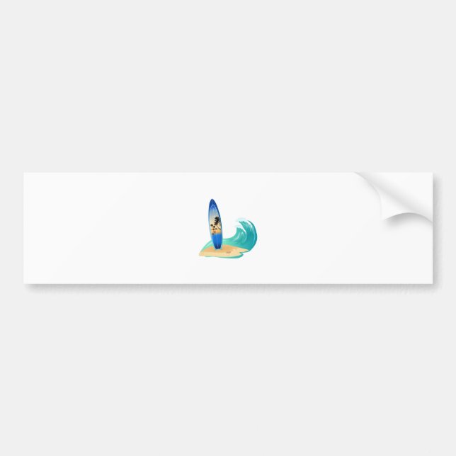 Autocollant De Voiture Surf (Devant)