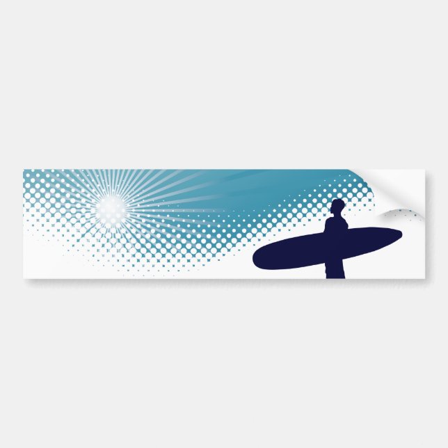 Autocollant De Voiture surfer de soleil (Devant)