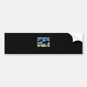 Autocollant De Voiture Surfing Surfer