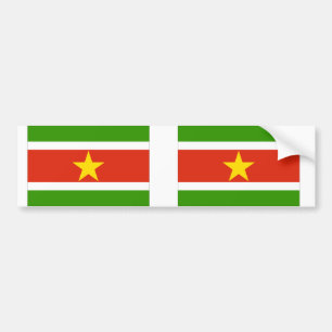 Autocollant De Voiture Suriname Flag
