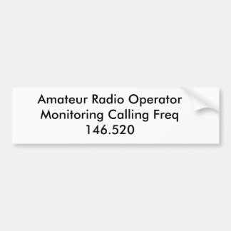 Autocollant De Voiture Surveillance amateur d'opérateur radio appelle