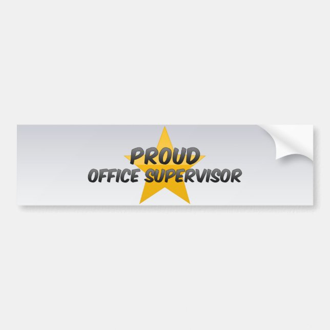 Autocollant De Voiture Surveillant fier de bureau (Devant)