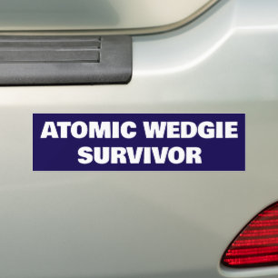 Autocollant De Voiture Survivant de mariage atomique