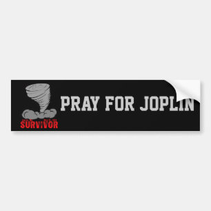 Autocollant De Voiture Survivant de tornade de Joplin Missouri