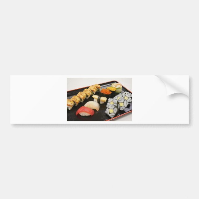 Autocollant De Voiture Sushi Rolls Sesame Ginger Wasabi Japan Kitchen (Devant)