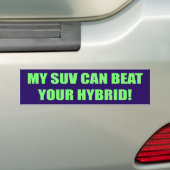 Autocollant De Voiture SUV bat votre adhésif pour pare-chocs hybride (On Car)