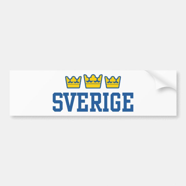 Autocollant De Voiture Sverige (Devant)