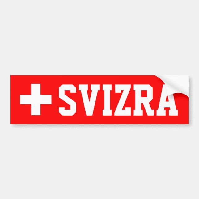 Autocollant De Voiture Svizra (Devant)