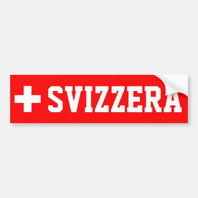 Autocollant De Voiture Svizzera (Devant)