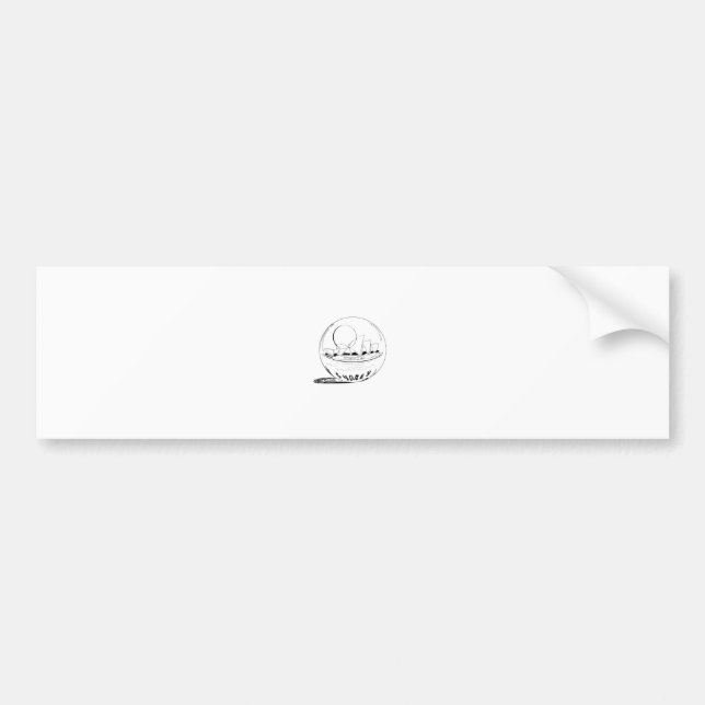 Autocollant De Voiture Sydney dans un globe de verre (Devant)