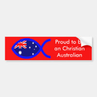 Symbole chrétien de poissons de drapeau australien