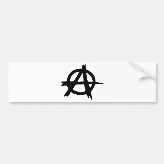 Autocollant De Voiture Symbole d'anarchie (Devant)