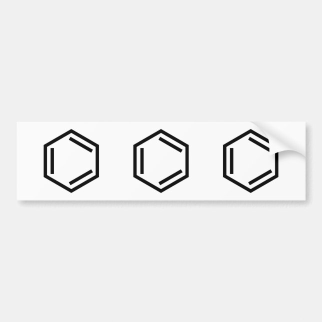 AUTOCOLLANT DE VOITURE SYMBOLE D'ANNEAU BENZENE (Devant)