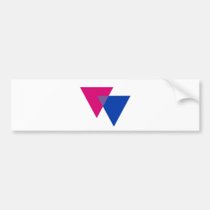 Autocollant De Voiture Symbole de bisexualité