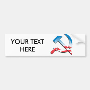 Autocollant De Voiture Symbole de communiste d'Obama