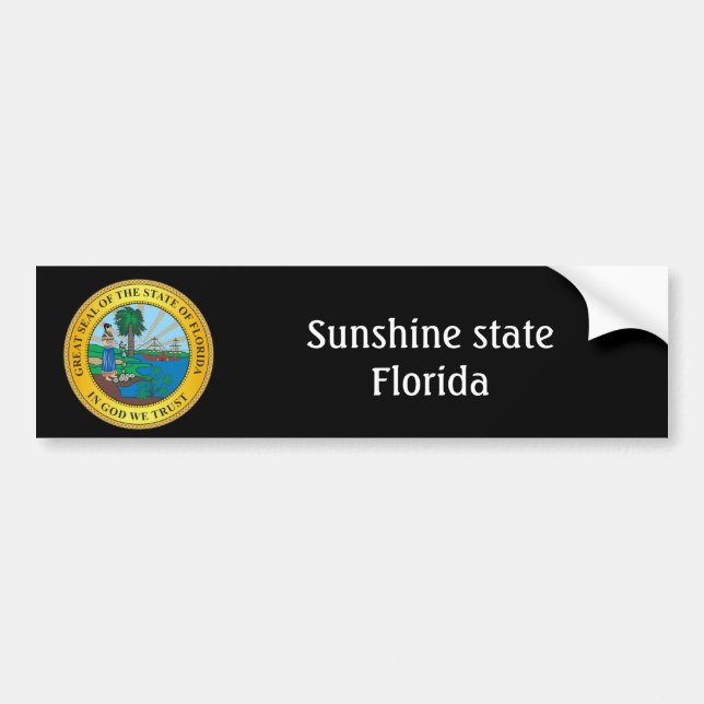 Autocollant De Voiture Symbole de Floride (Devant)