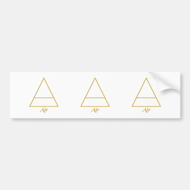 Autocollant De Voiture Symbole d'élément d'air de Falln Pagan (Devant)