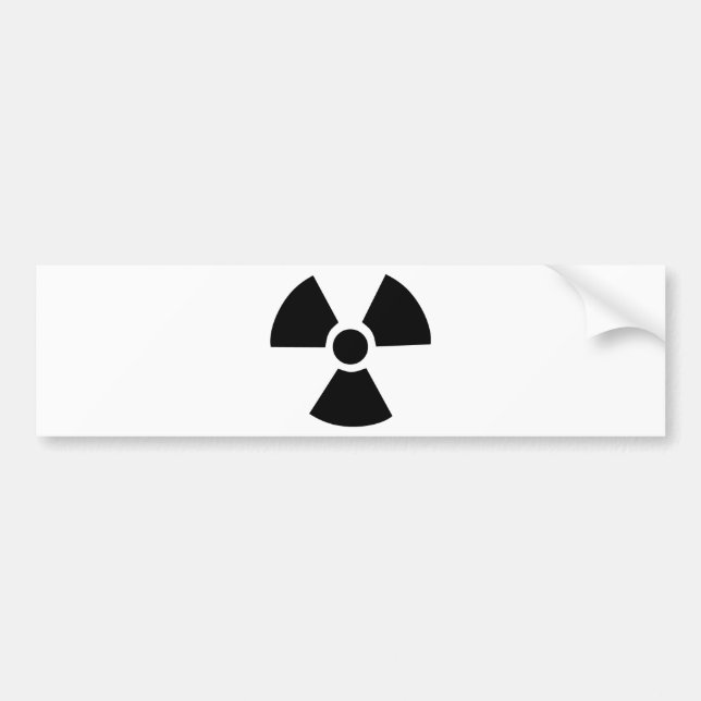 Autocollant De Voiture Symbole radioactif (Devant)