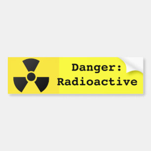 Autocollant De Voiture Symbole radioactif