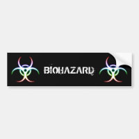 Symbole rougeoyant de Biohazard - adhésif pour
