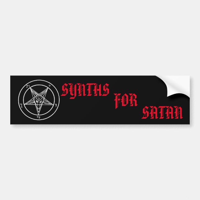 Autocollant De Voiture Synths pour l'autocollant de Satan (Devant)