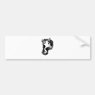 Autocollant De Voiture T-shirt de Phibbie de silluete+copie de