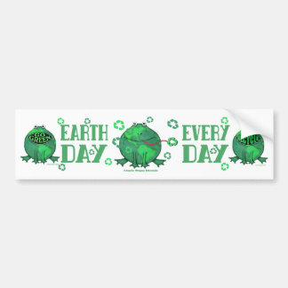 Autocollant De Voiture T-shirts vert d'environnement de jour de la terre