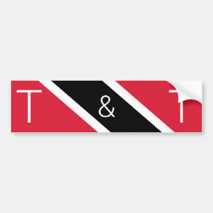 Autocollant De Voiture T & T - Trinité-et-Tobago