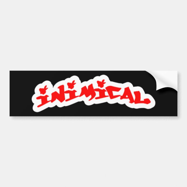 Autocollant De Voiture Tag Logo (noir) (Devant)