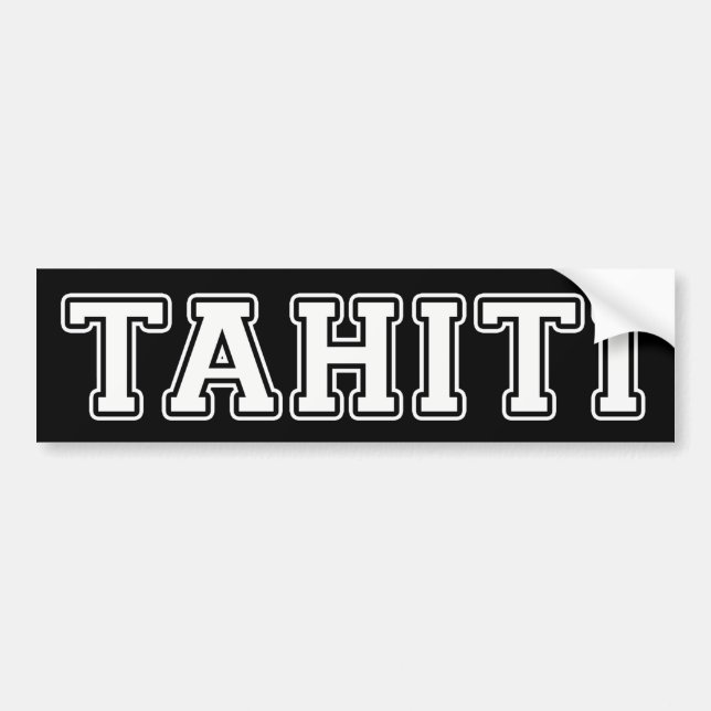 Autocollant De Voiture Tahiti (Devant)