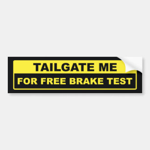 Autocollant De Voiture Tailgate Me For Free Brake Test