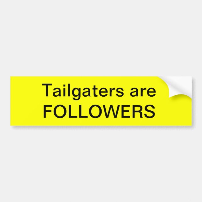 Autocollant De Voiture Tailgaters sont des DISCIPLES (Devant)