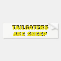 Tailgaters sont jaune et noir de moutons