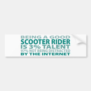 Autocollant De Voiture Talent du cavalier 3% de scooter