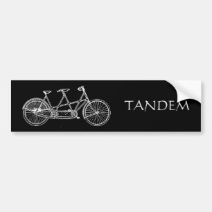 AUTOCOLLANT DE VOITURE TANDEM