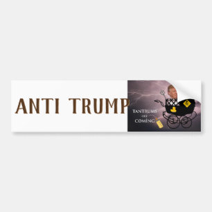 Autocollant De Voiture Tantrums à venir / Anti Trump,