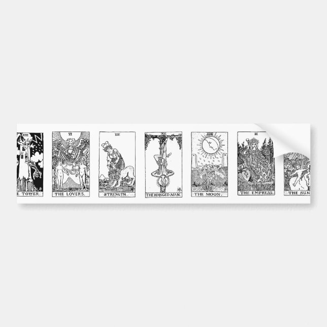 Autocollant De Voiture tarot antique (Devant)