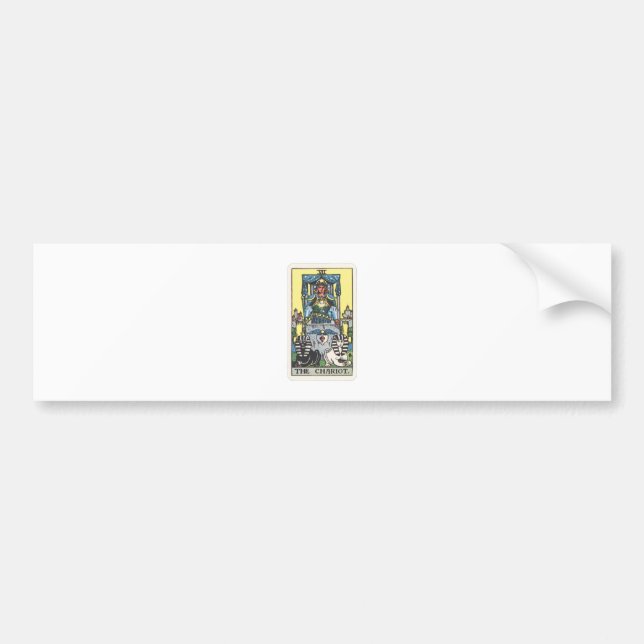 Autocollant De Voiture Tarot Le Chariot (Devant)