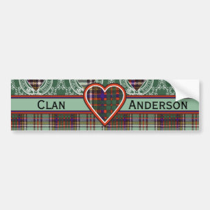 Autocollant De Voiture Tartan d'écossais d'Anderson