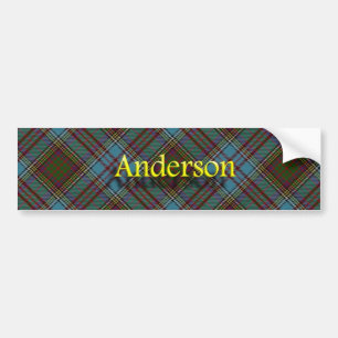 Autocollant De Voiture Tartan d'écossais d'Anderson de clan