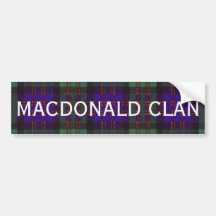 Autocollant De Voiture Tartan d'écossais de MacDonald