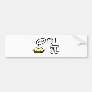 Autocollant De Voiture Tarte et pi