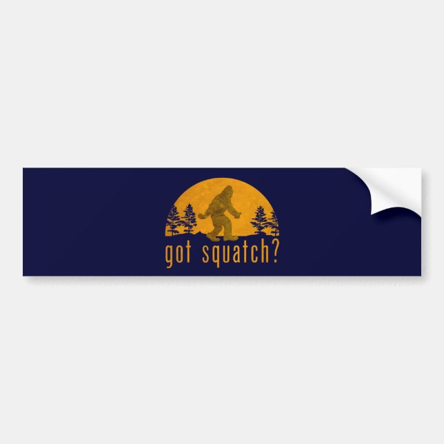 Autocollant De Voiture T'as eu Squatch ? Vintage (Devant)