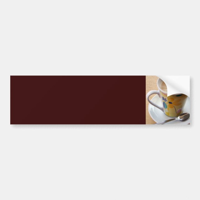 Autocollant De Voiture Tasse de café chaude (Devant)