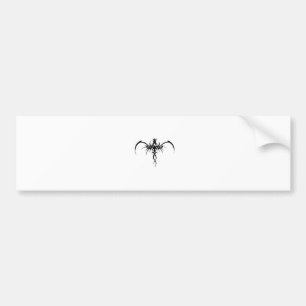 Autocollant De Voiture tatouage de dragon noir